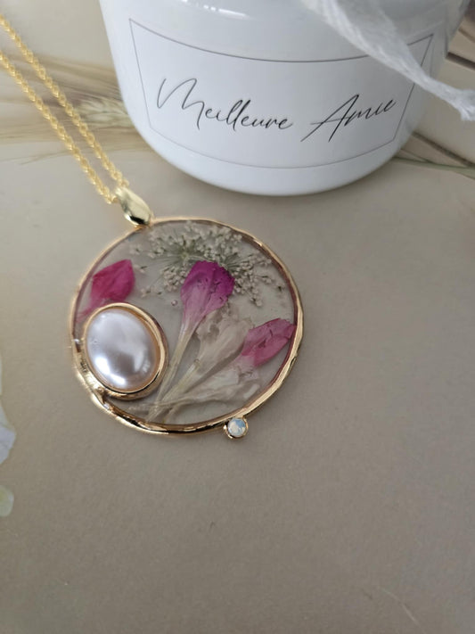 Pendentif floral succulent