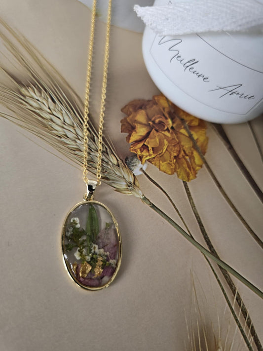 Pendentif fleurs délicates