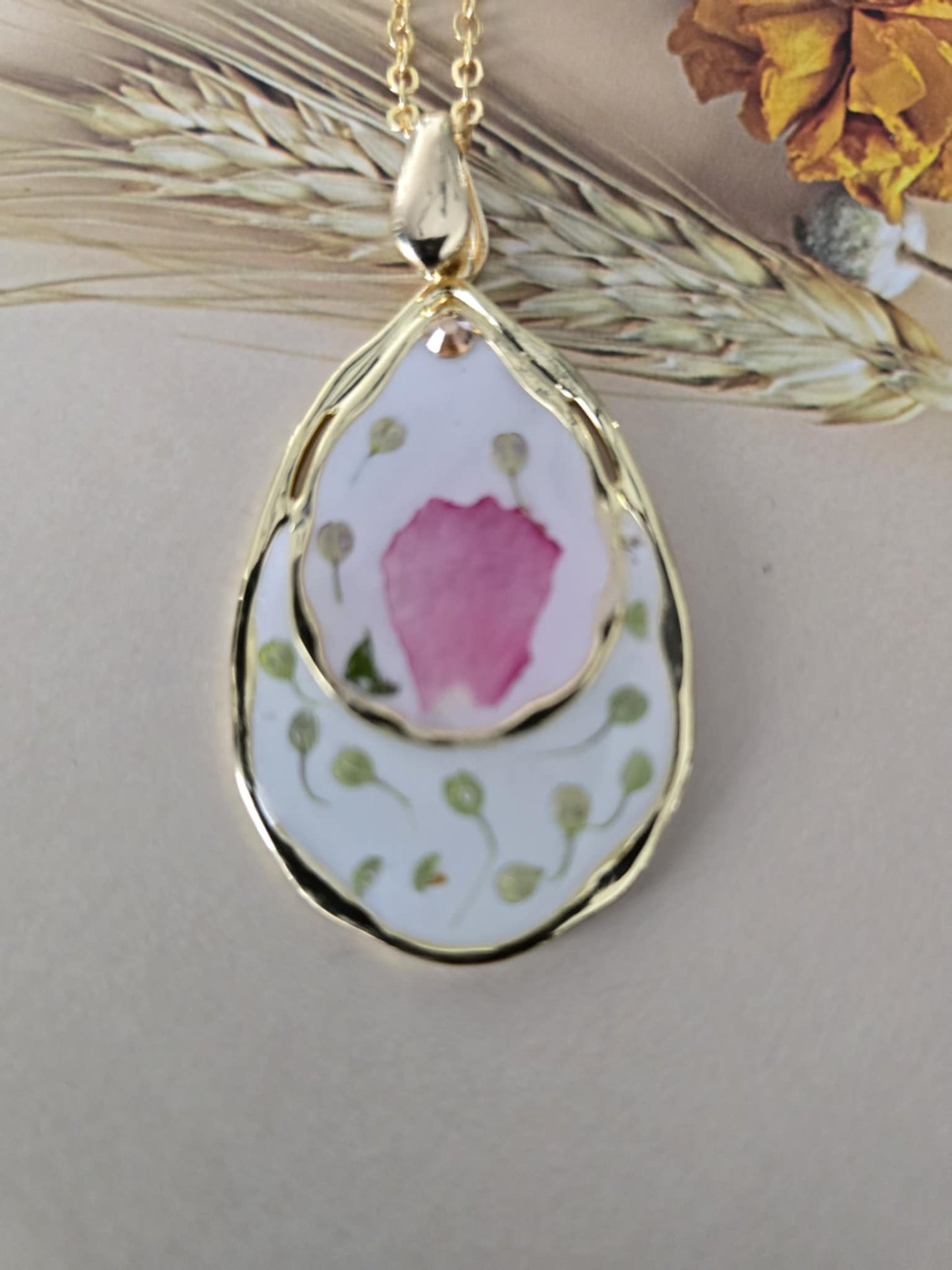 Pendentif jolie douceur florale