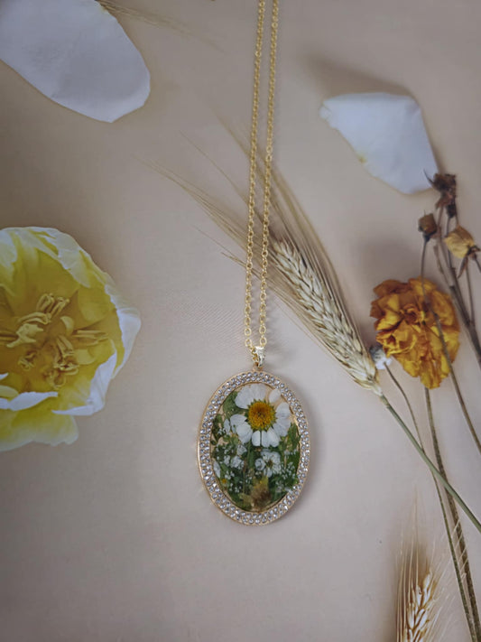 Pendentif marguerite chic