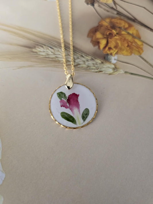 Pendentif floral envoutante