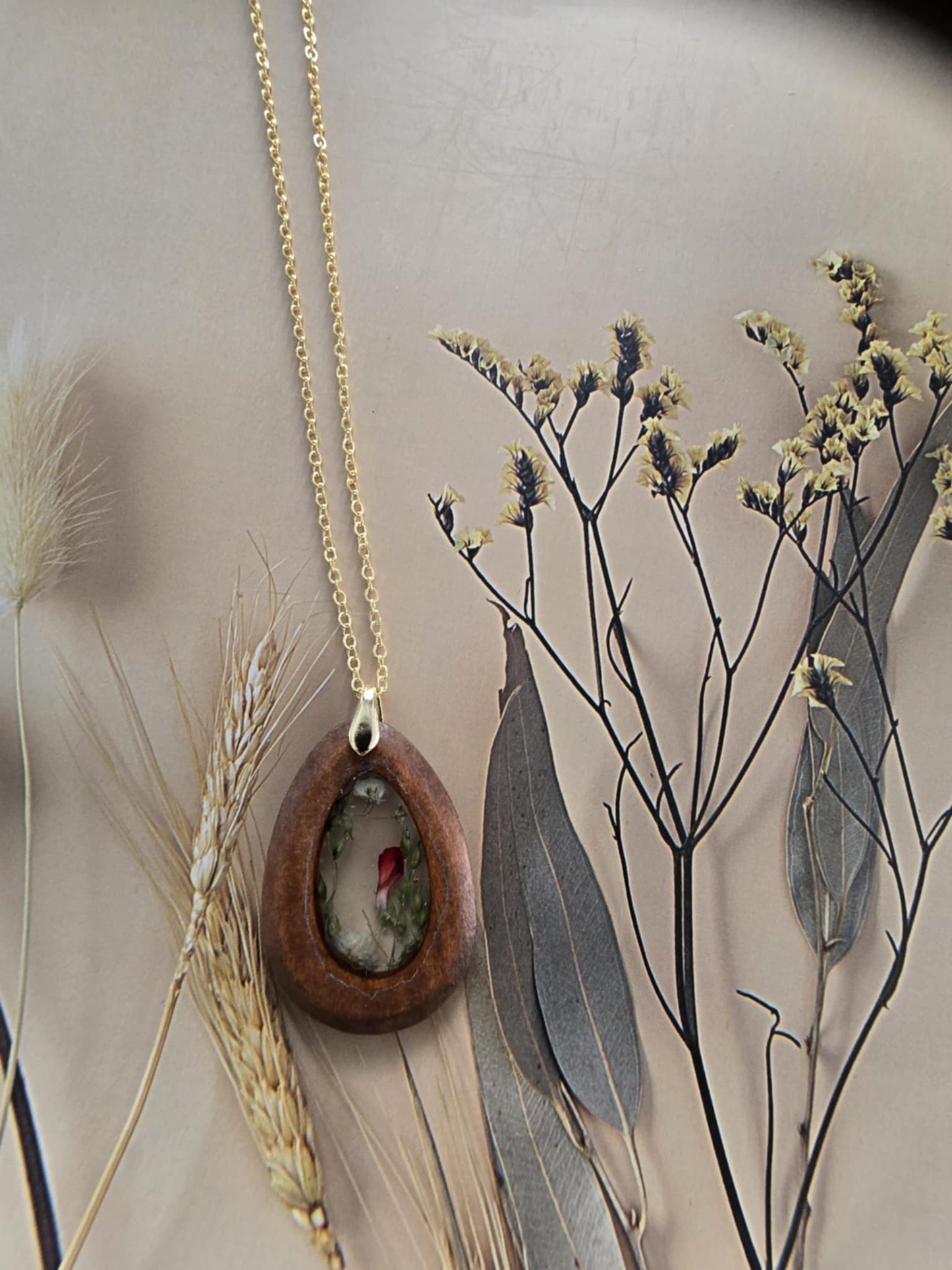 Pendentif bois floral