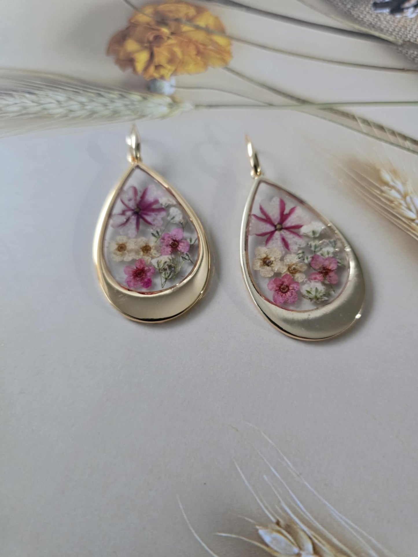 boucles d'oreilles petites fleurs