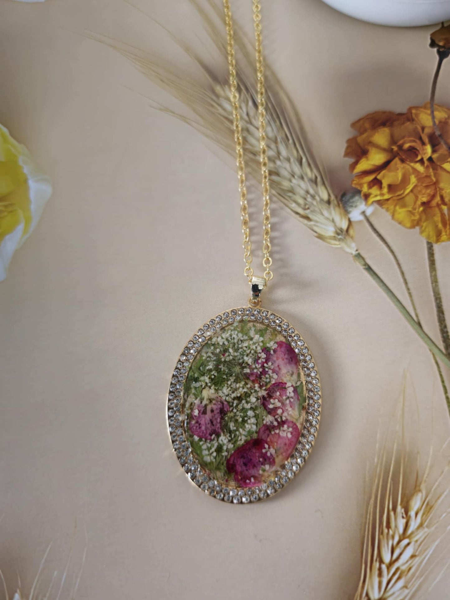 Pendentif éclat de fleurs