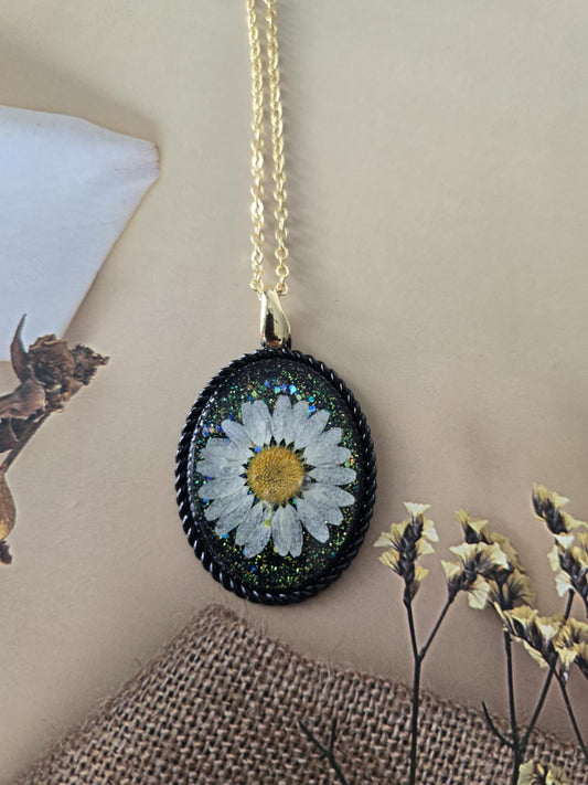 pendentif marguerite brillance