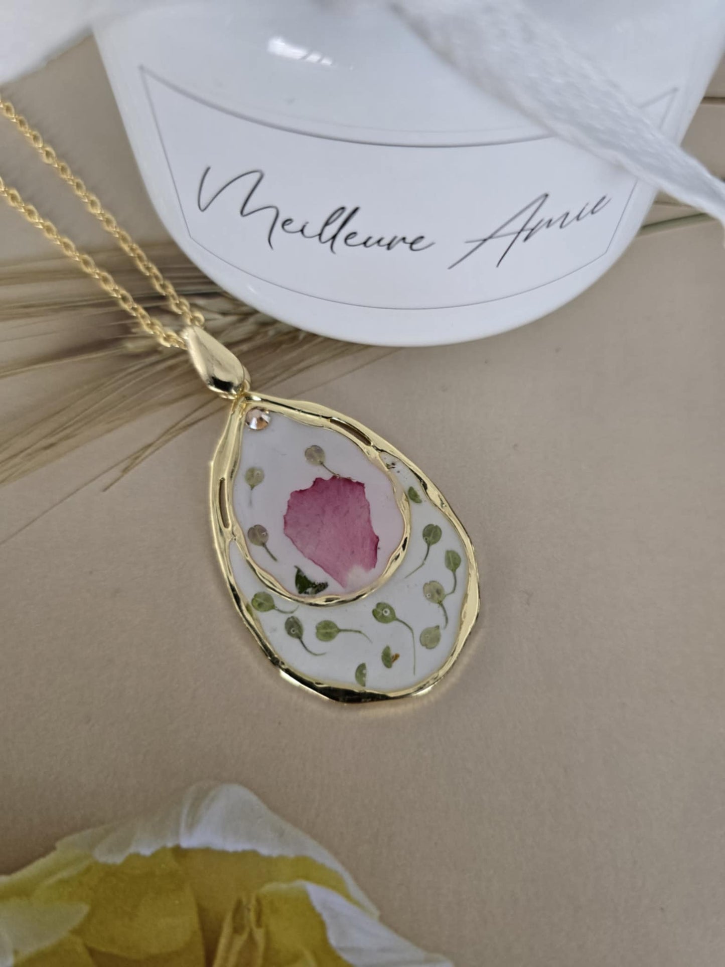 Pendentif jolie douceur florale