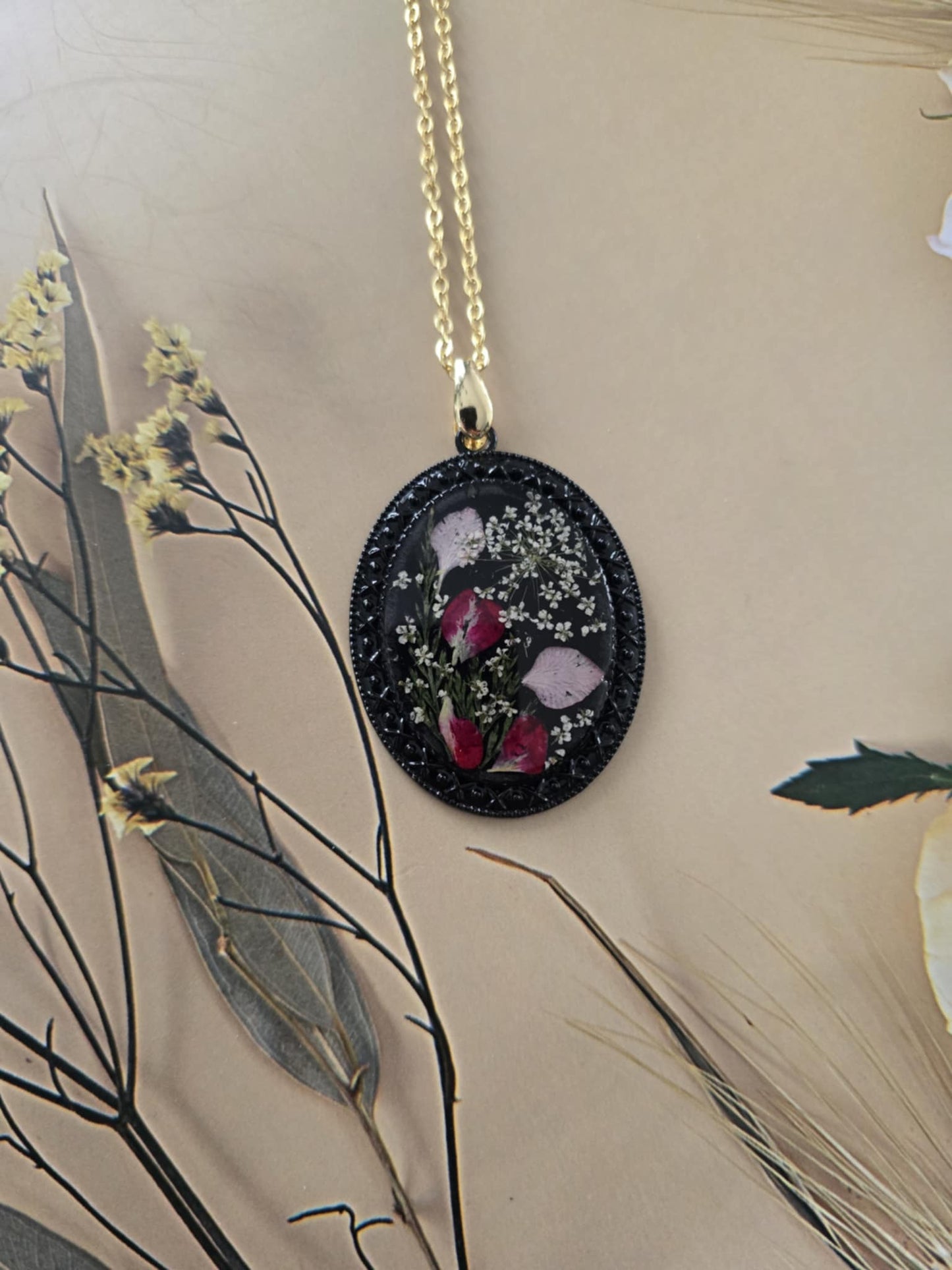 Pendentif floral aventure