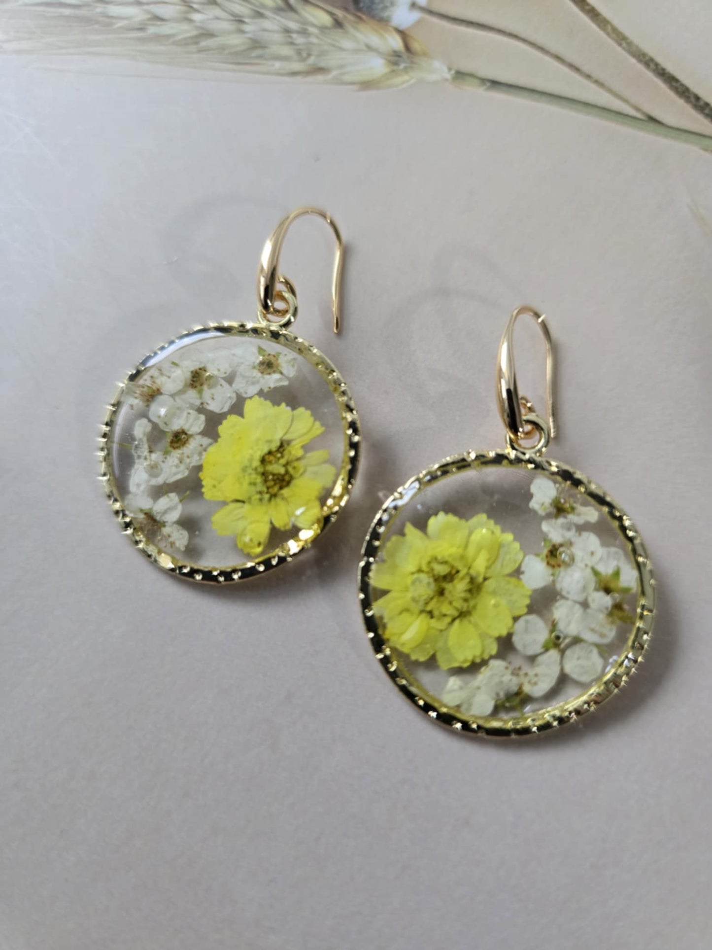 boucles d'oreilles florale délicatesse