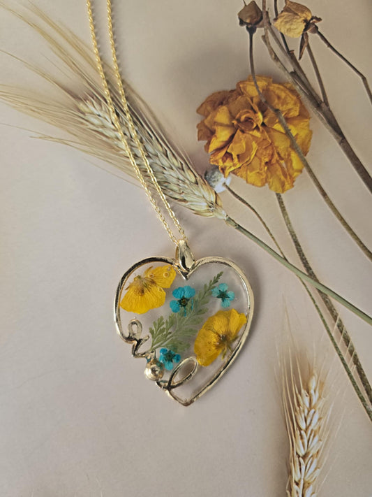 Pendentif love floral