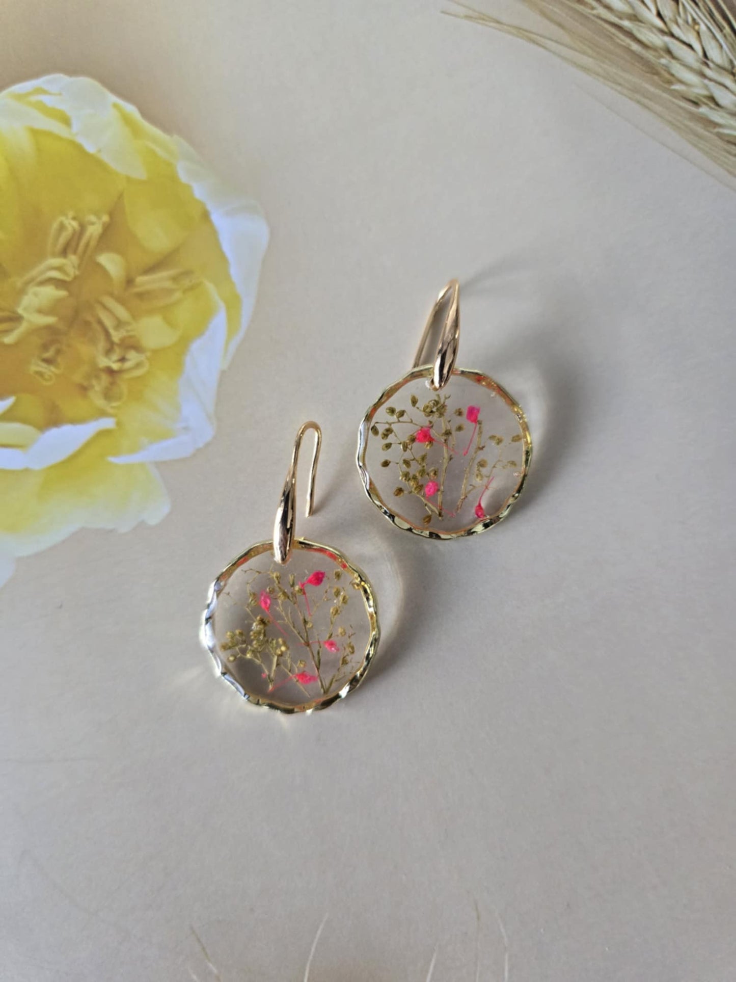 Boucle d'oreilles floral confiance