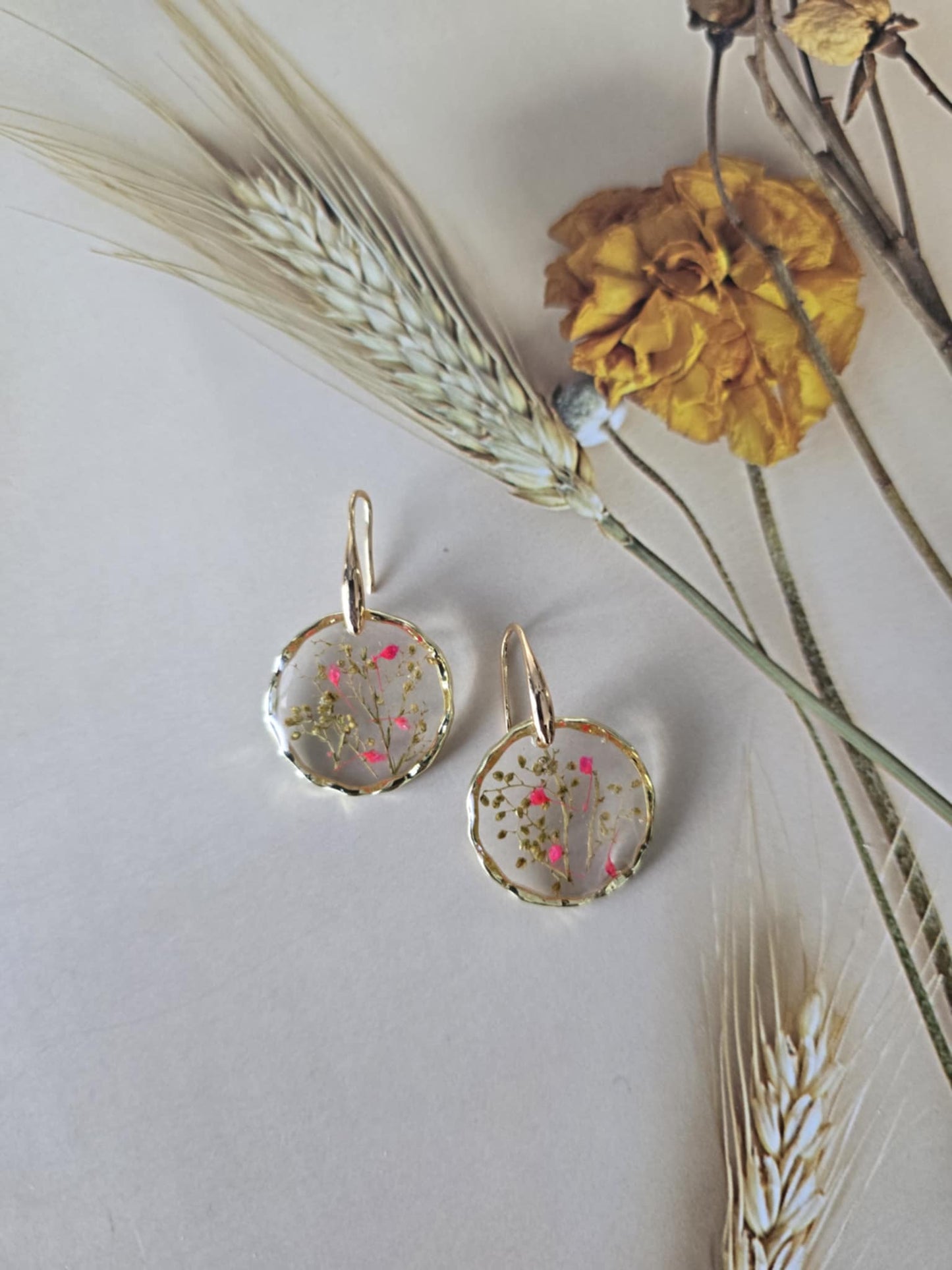 Boucle d'oreilles floral confiance