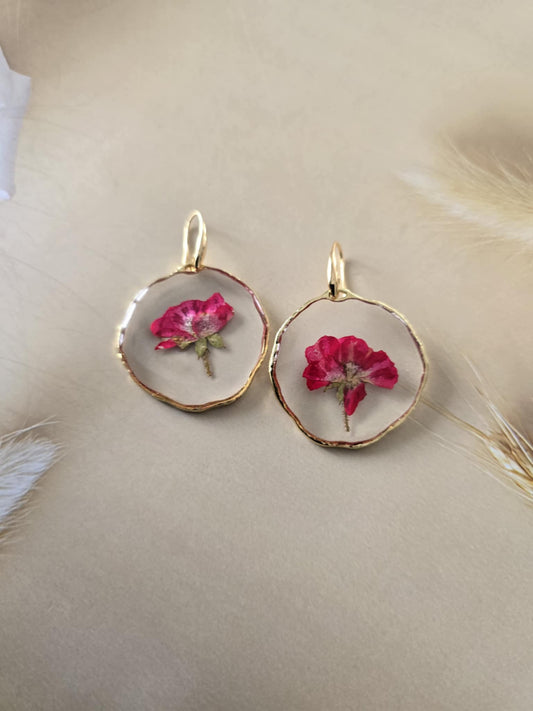 boucles d'oreilles la joie florale