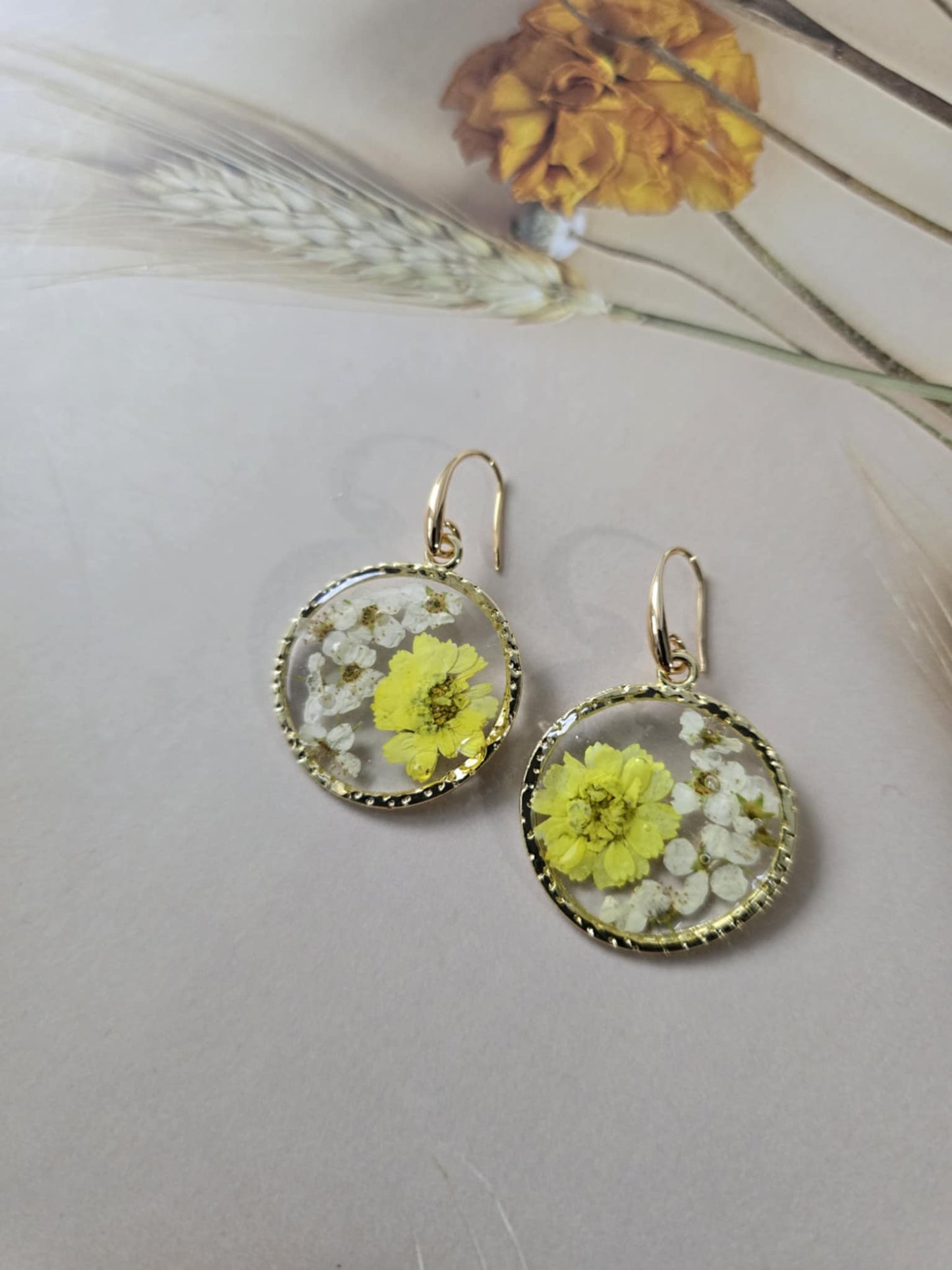 boucles d'oreilles florale délicatesse