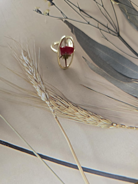 bague floral ajustable mamour