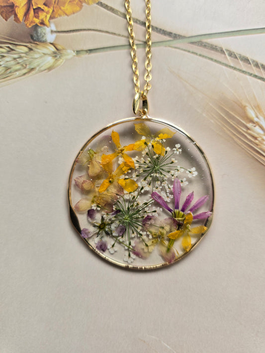 Pendentif orage floral