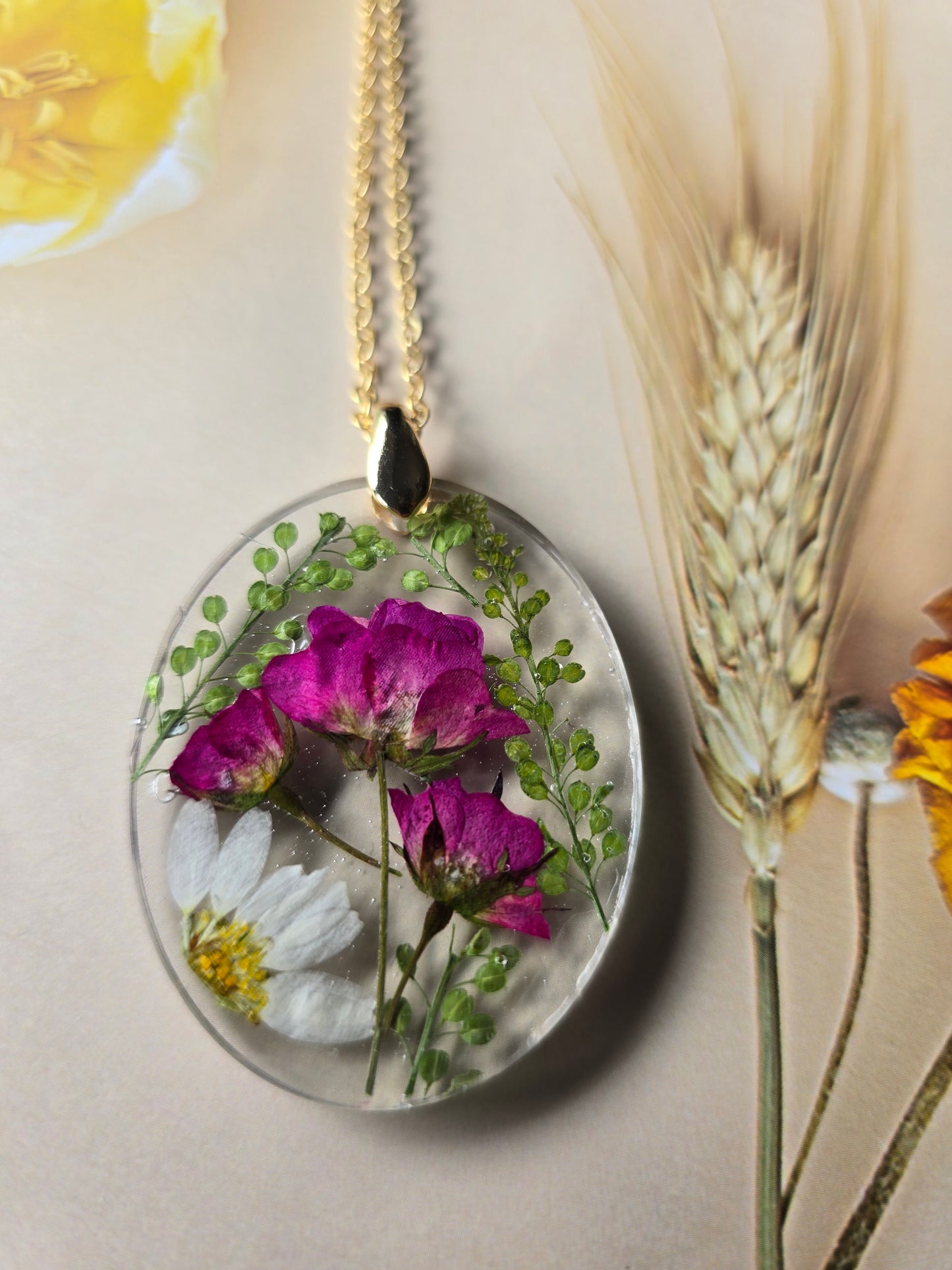 pendentif floral beauté