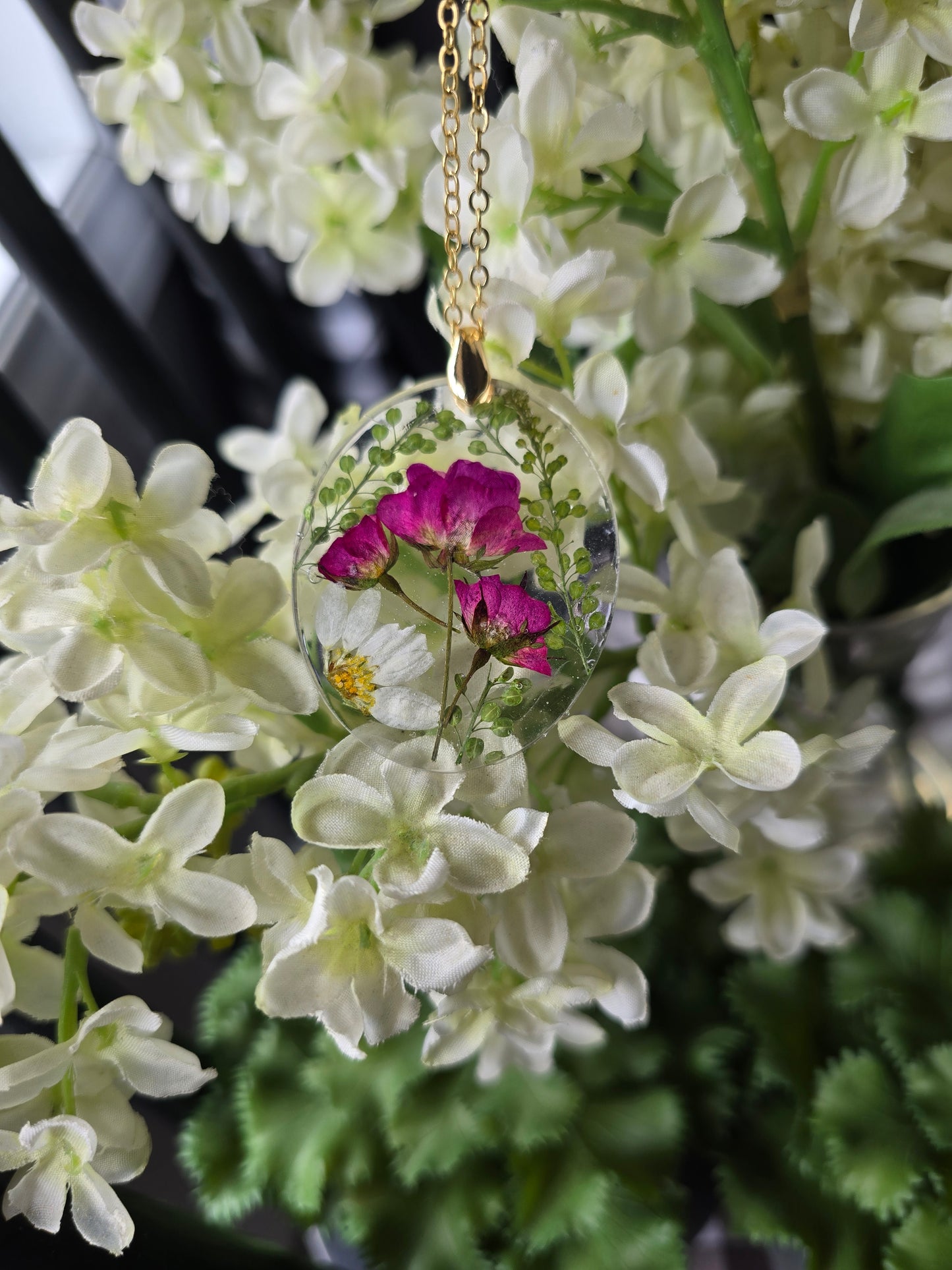 pendentif floral beauté
