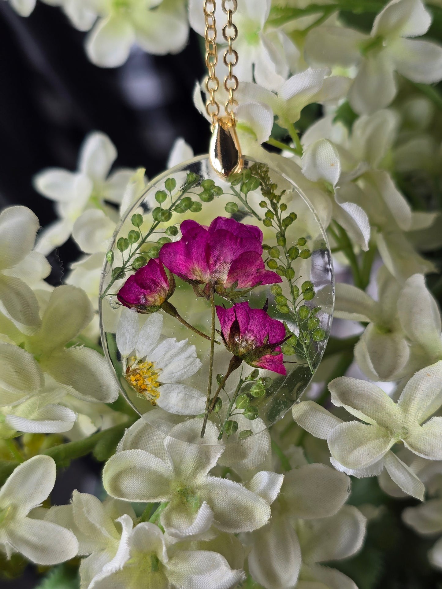 pendentif floral beauté