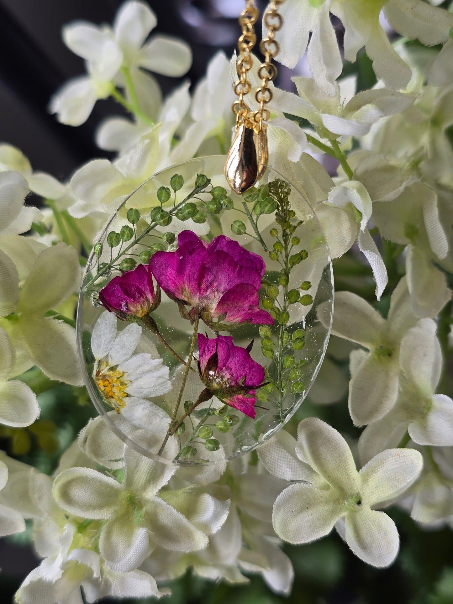 pendentif floral beauté
