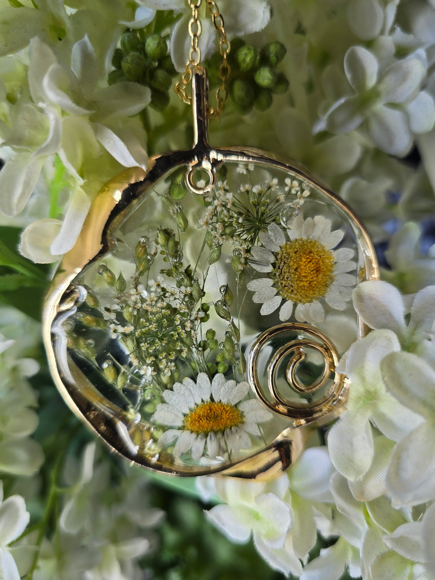 pendentif marguerite originalité