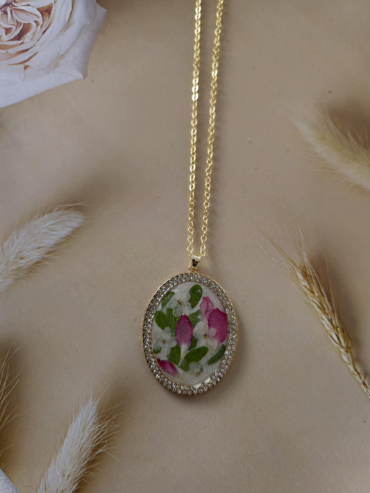 Pendentif floral chic