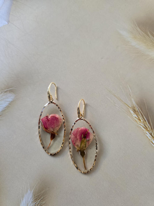 Boucles d'oreilles florales charmantes