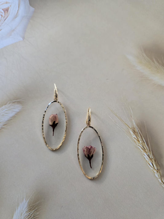 Boucles d'oreille florales charmeuse