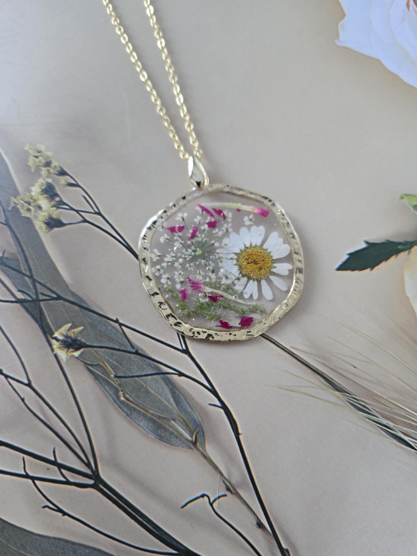 pendentif floral joie de vivre