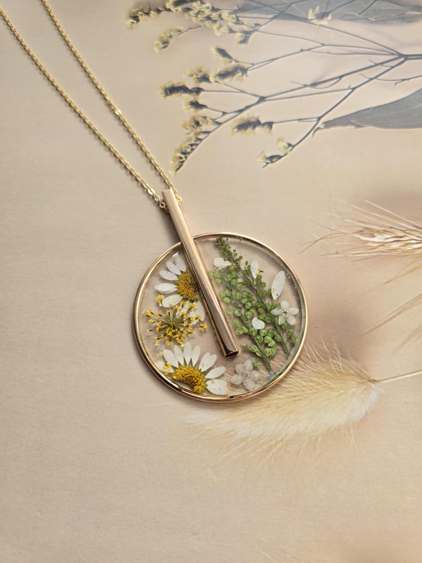 Pendentif marguerite unique