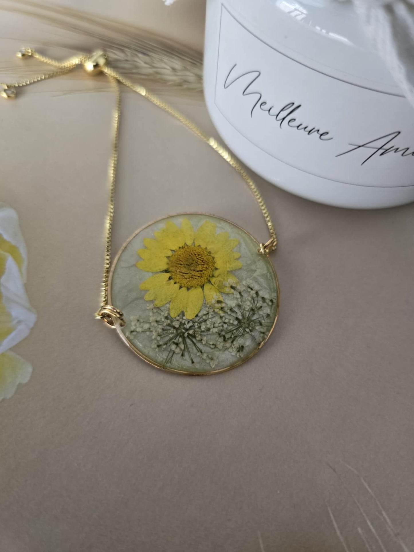 Bracelet floral génial jaune