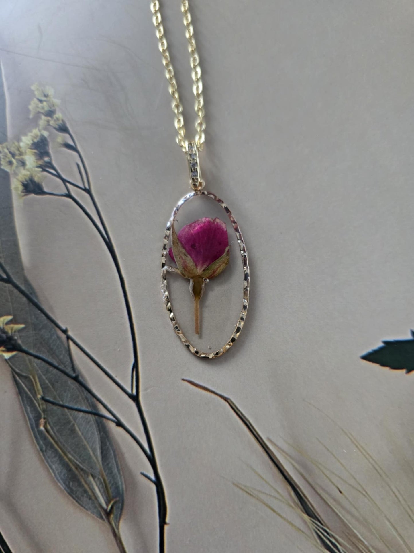 pendentif floral la romance