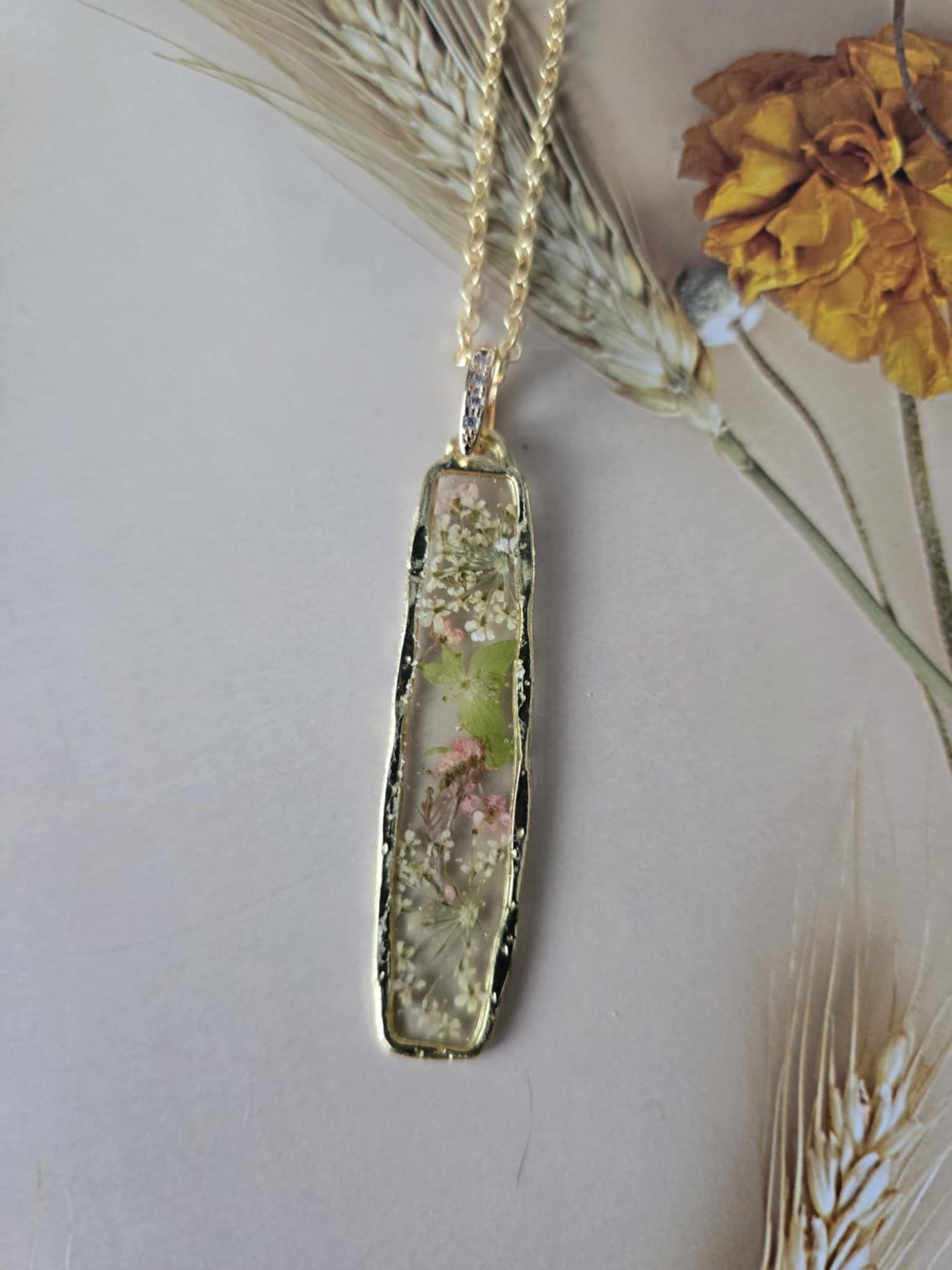 pendentif floral campagne