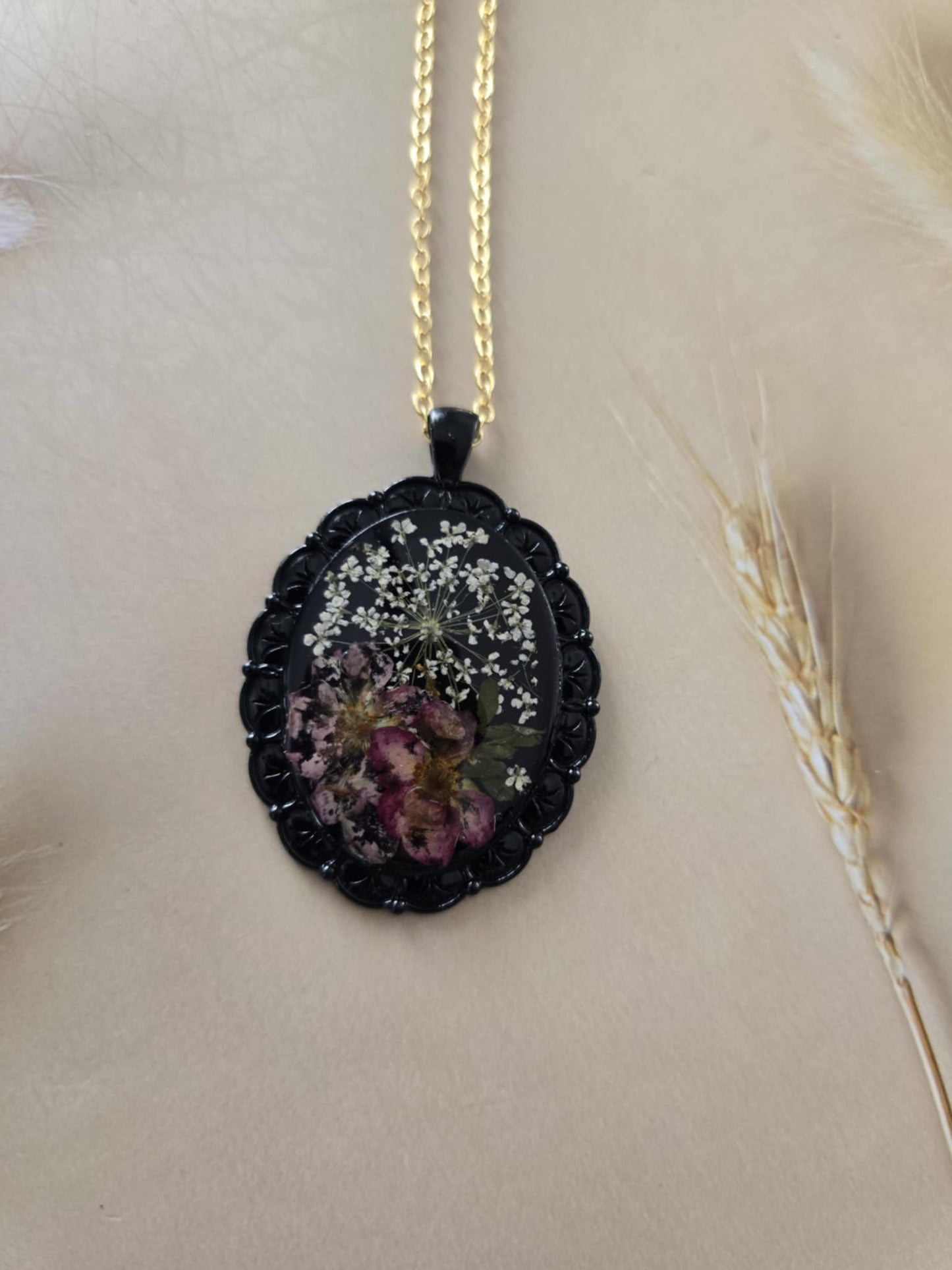 Pendentif floral tendance