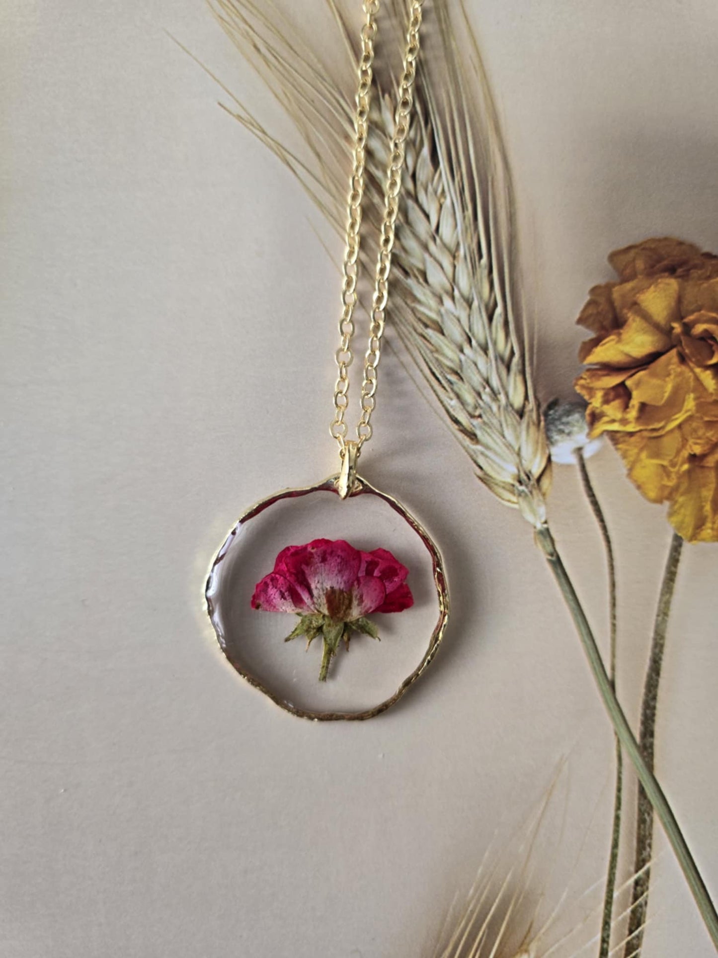 Pendentif romance floral
