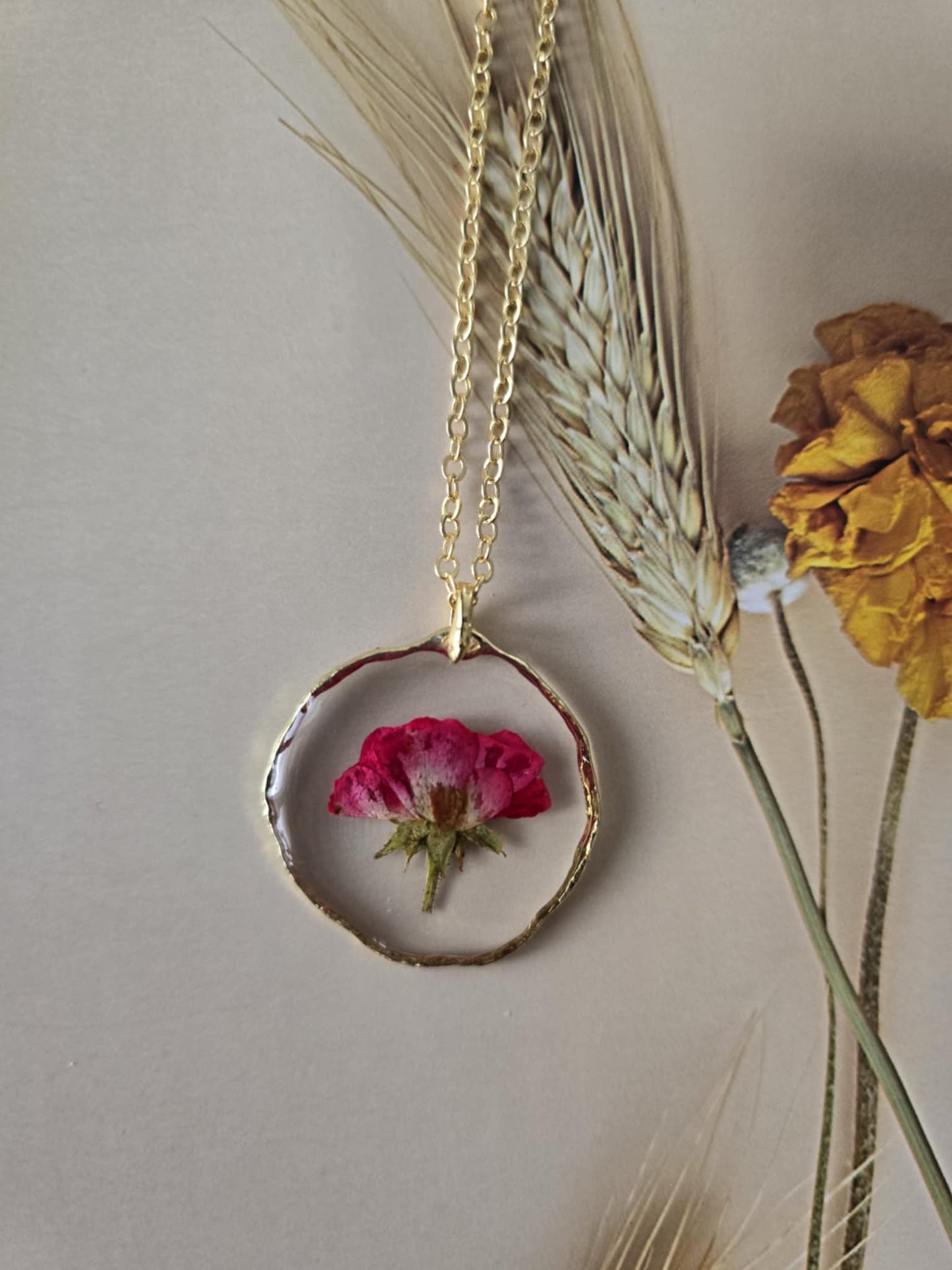 Pendentif romance floral