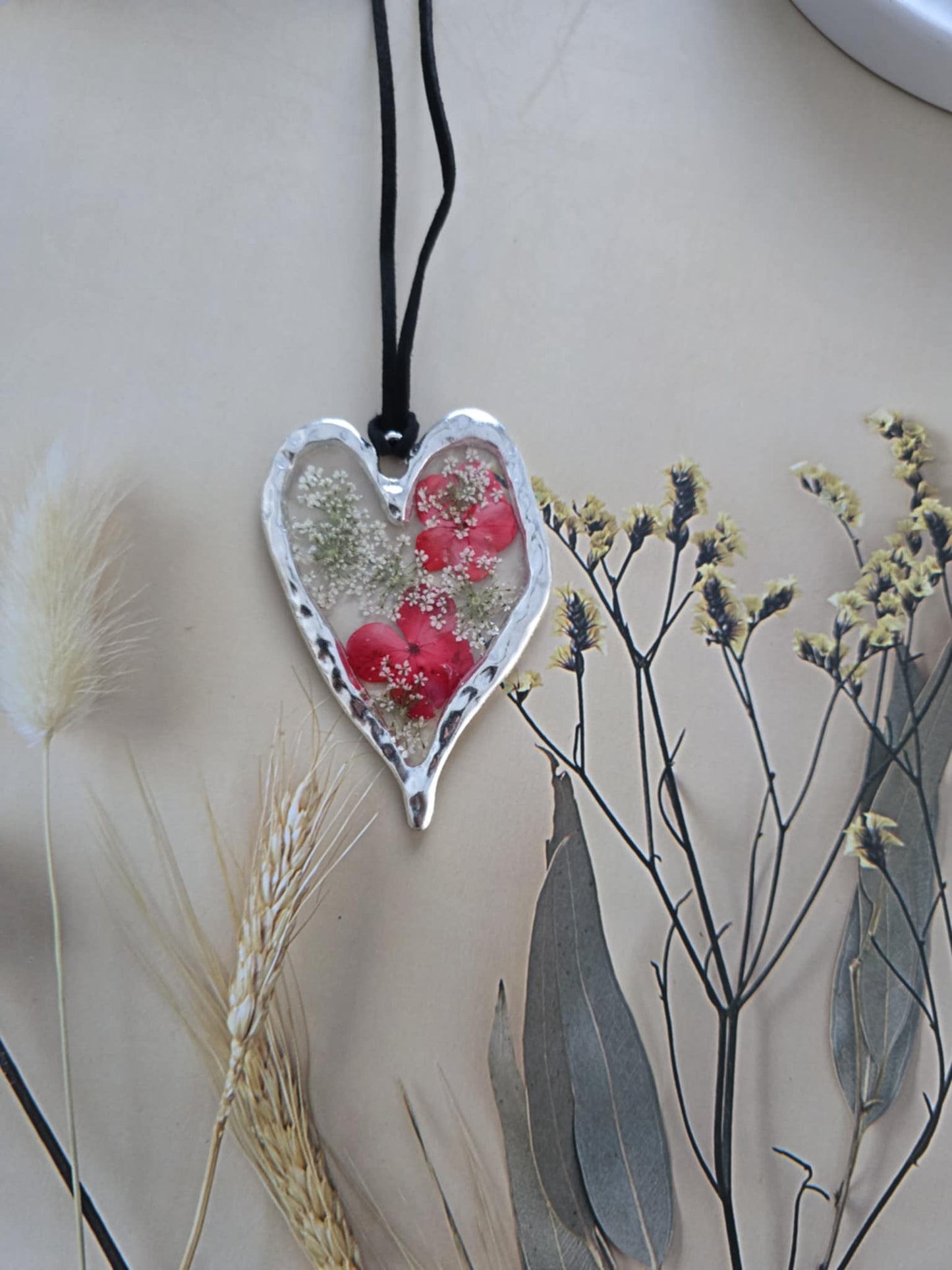 pendentif floral bonheur