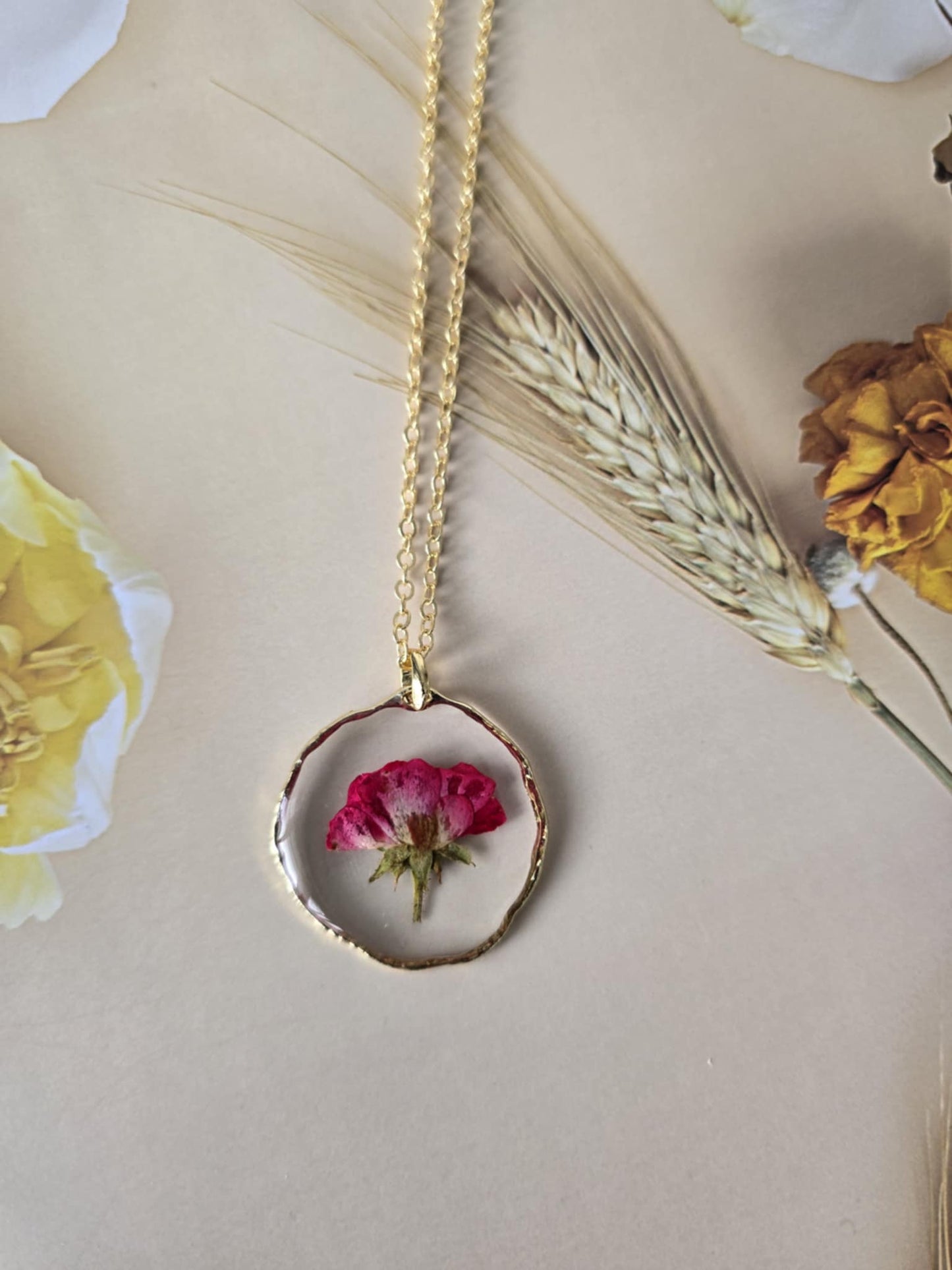Pendentif romance floral