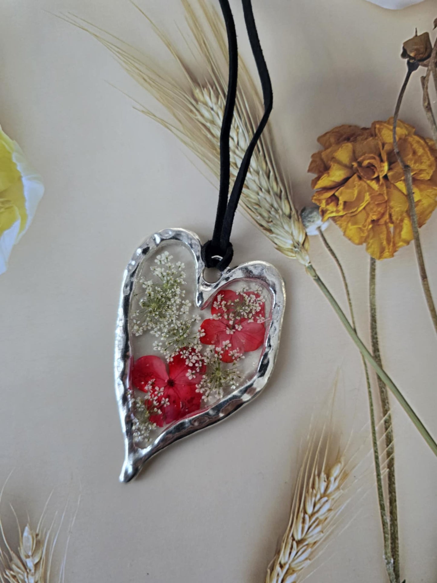 pendentif floral bonheur