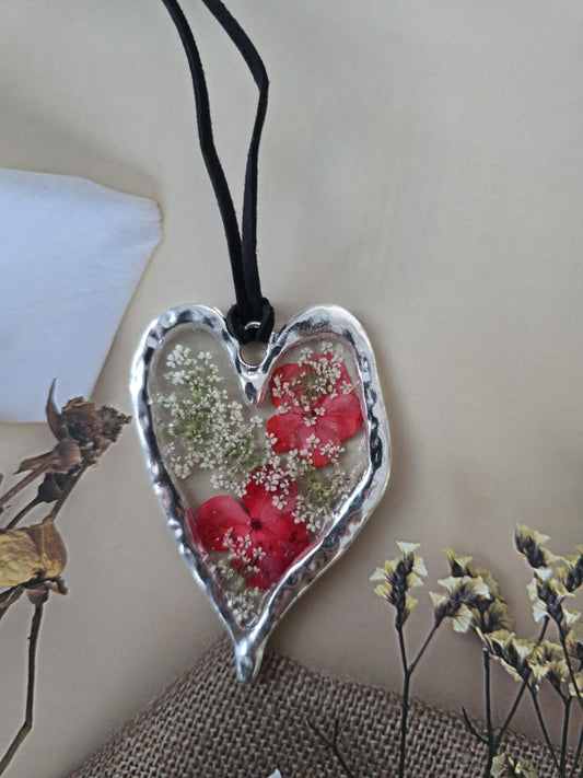 pendentif floral bonheur