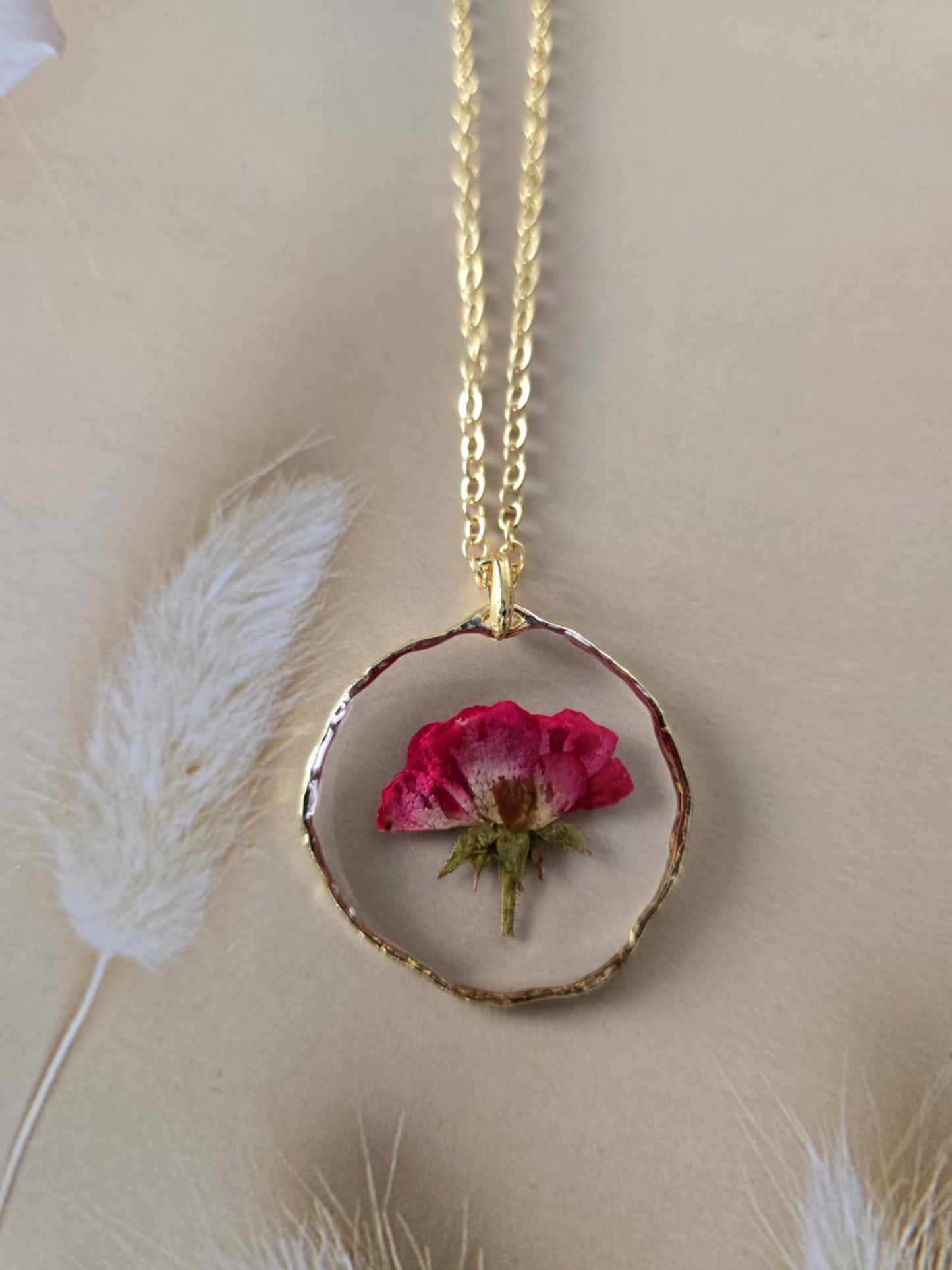 Pendentif romance floral