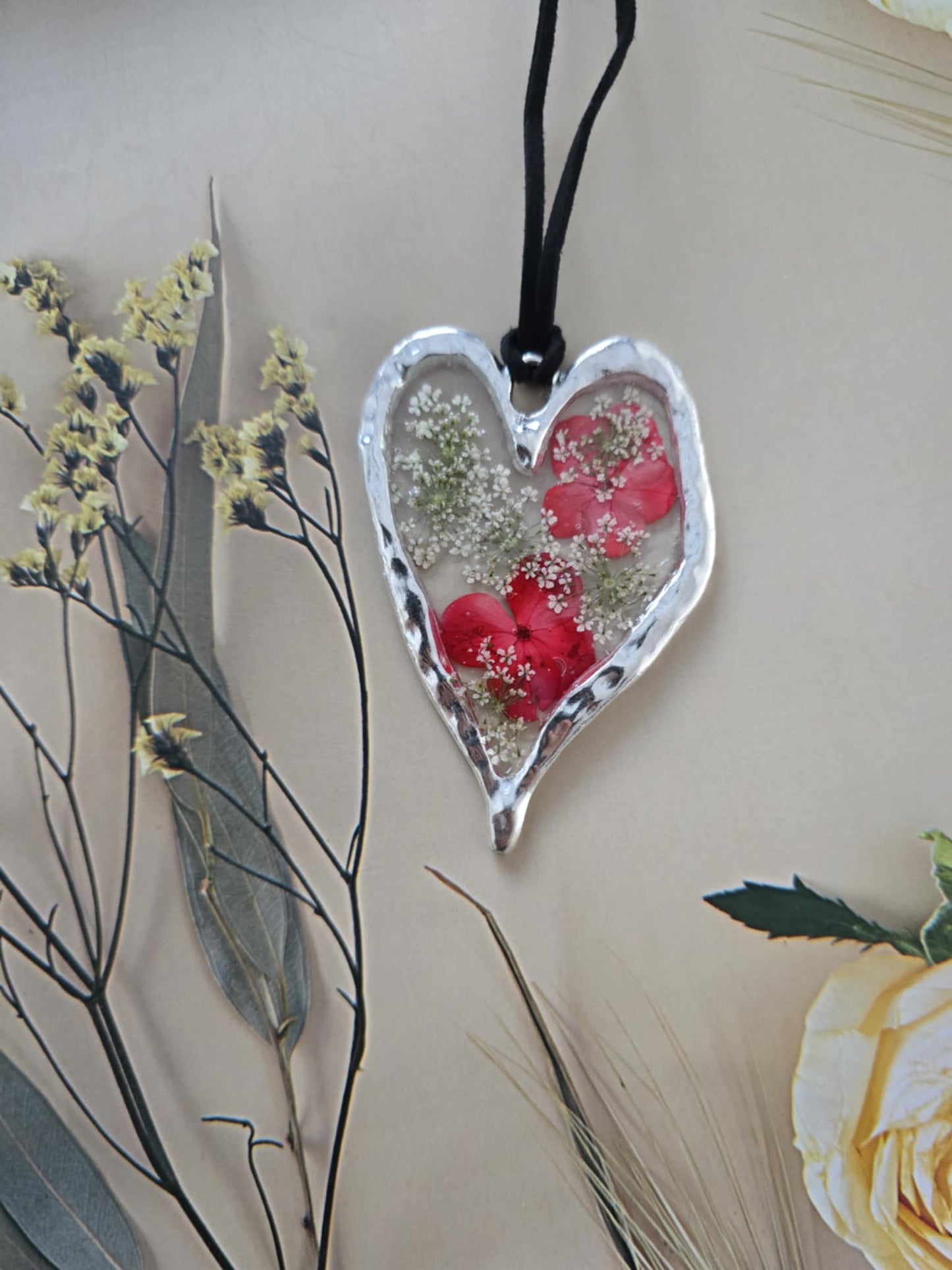 pendentif floral bonheur