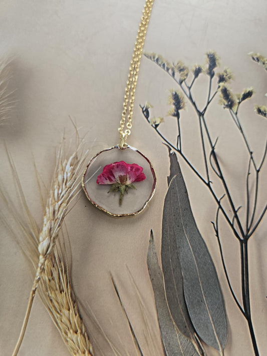 Pendentif romance floral