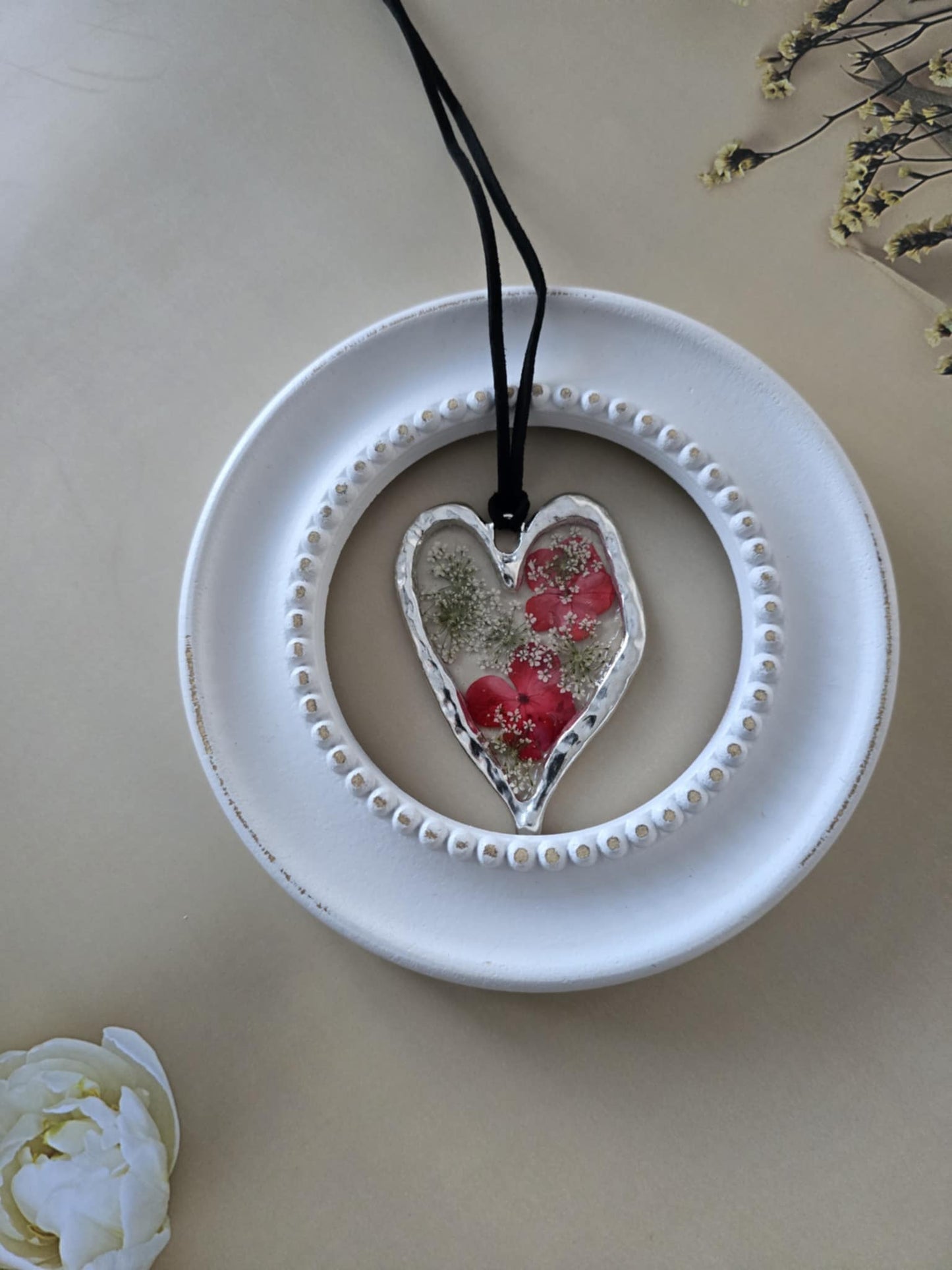 pendentif floral bonheur