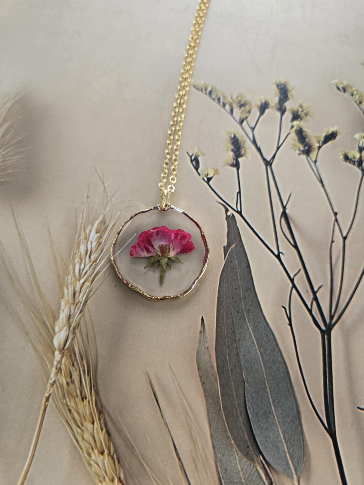 Pendentif romance floral