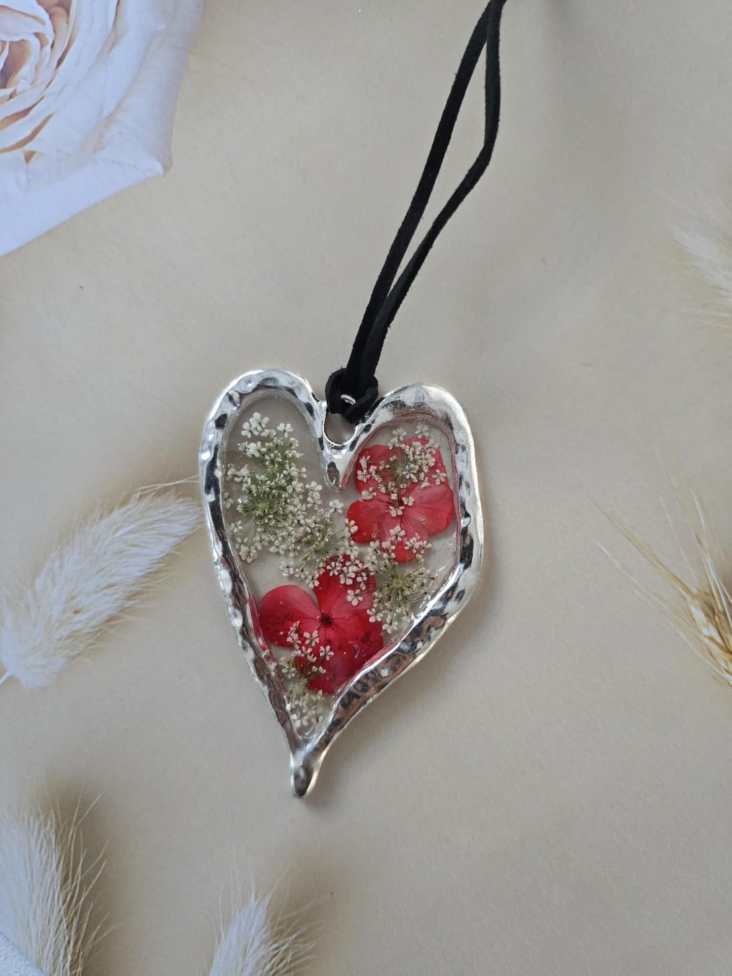 pendentif floral bonheur