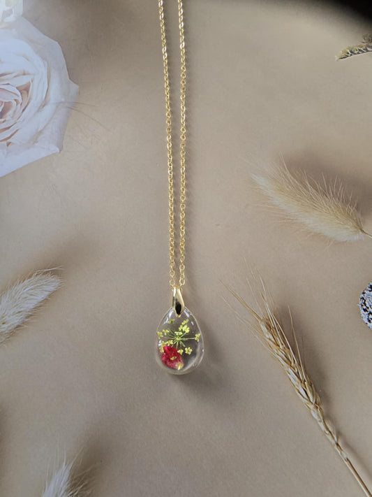 Pendentif floral flottant