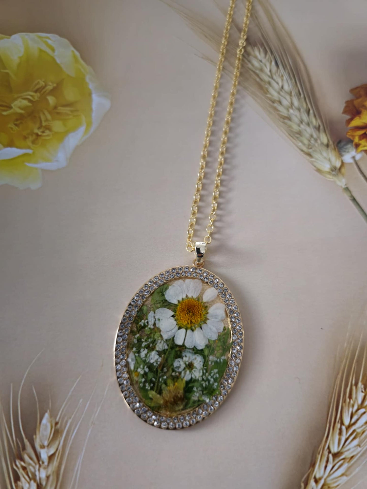 Pendentif marguerite chic
