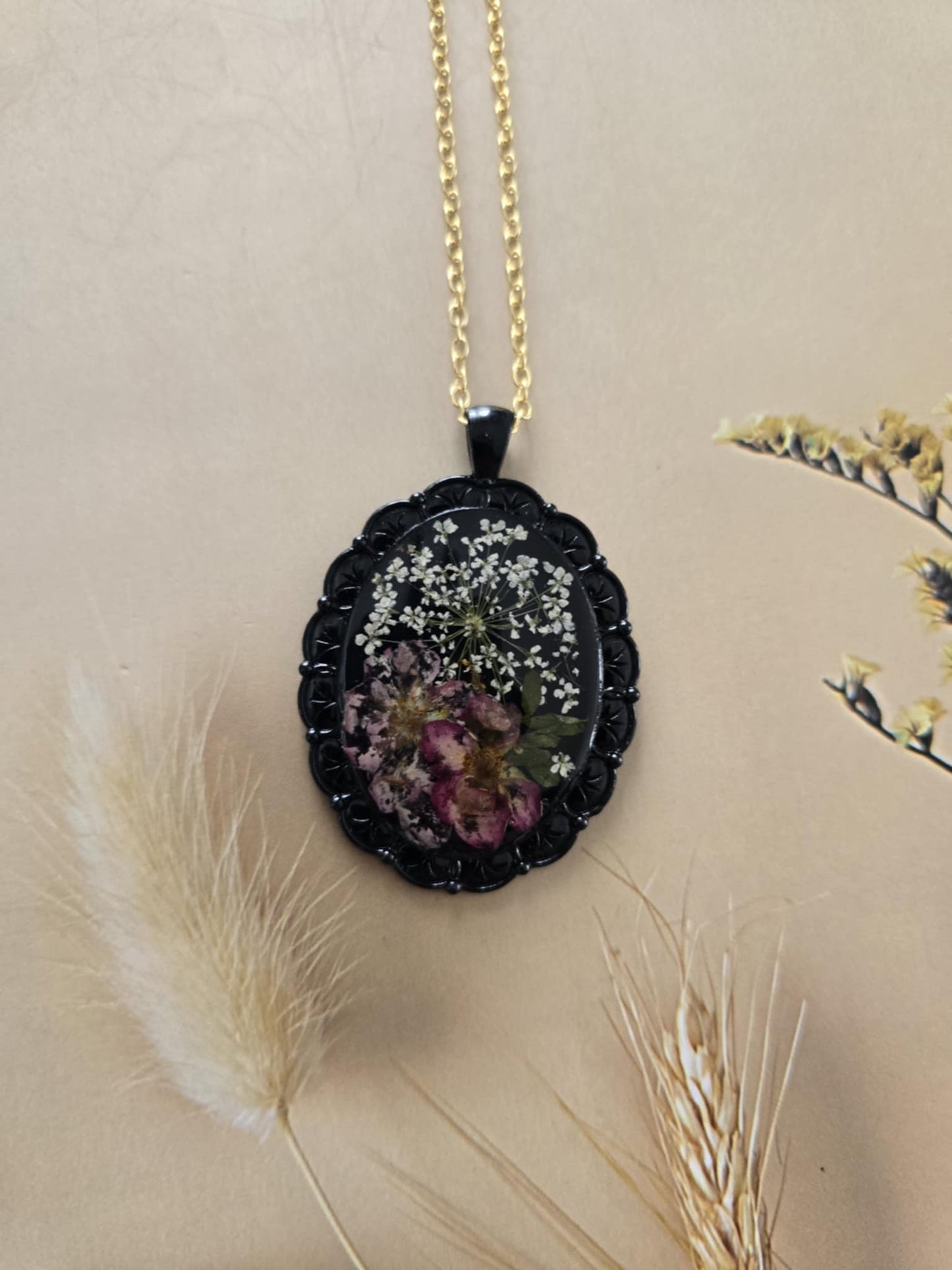 Pendentif floral tendance