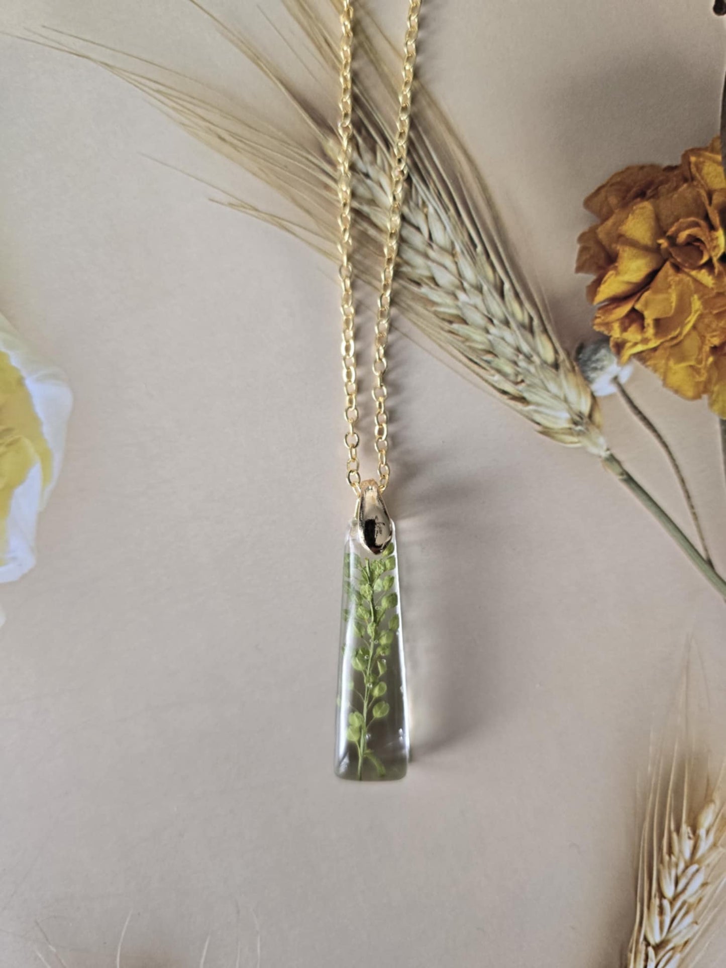 Pendentif nature verte
