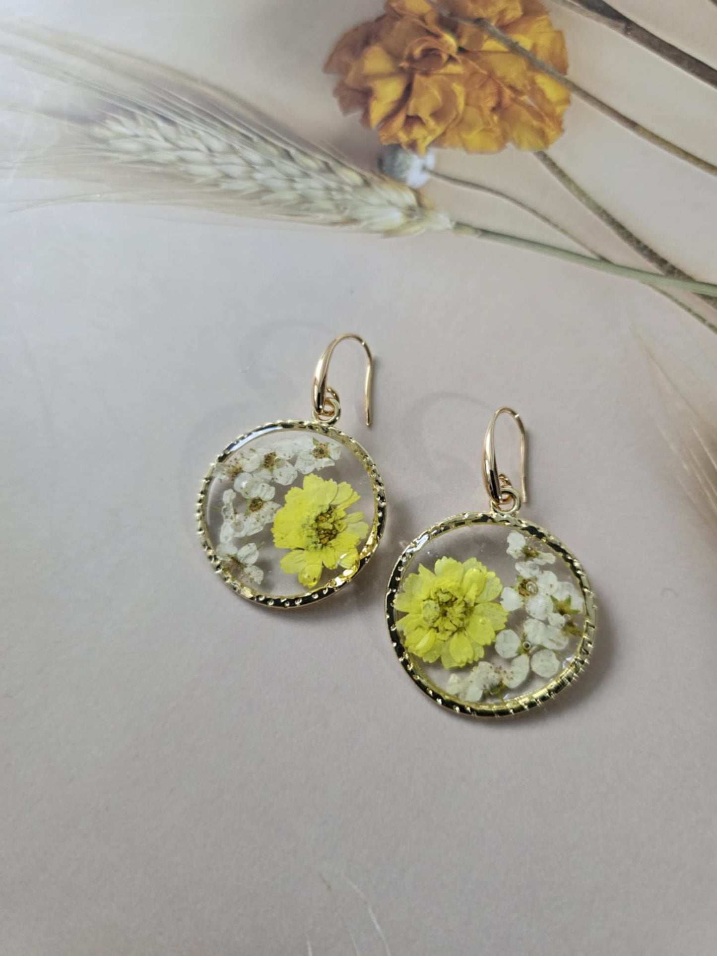 boucles d'oreilles florale délicatesse
